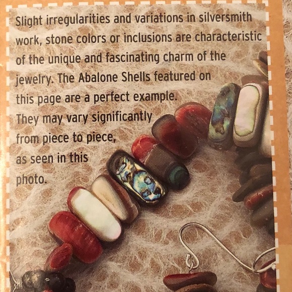 Rare Vintage Silpada Sterling Silver Red California Abalone Necklace N1046 - Picture 2 of 6